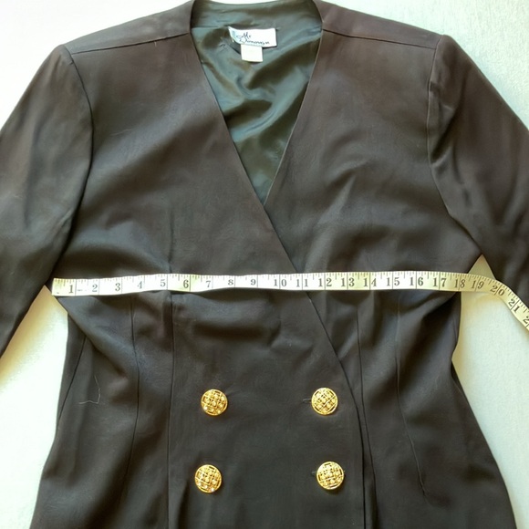 Mr Donovan Vintage Black Taffeta Blazzer (16) - Picture 6 of 11